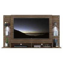 Painel Com Suporte 60 e 2 Leds Prateleiras De Vidro Painel Com Suporte 60 e 2 Leds Prateleiras De Vidro