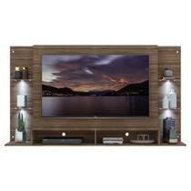 Painel Com Suporte 60 e 4 Leds Prateleiras De Vidro Painel Com Suporte 60 e 4 Leds Prateleiras De Vidro
