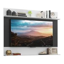 Painel com Suporte TV 65" e Prateleiras Amsterdã Classic Multimóveis Preto/Branco