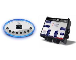 Painel Comando Max Cromo Duo + Fonte Spamax-4 Sinapse