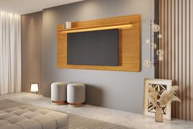 Painel cristal para tv 70'' com led acabamento arredondado