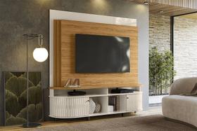 Painel Daytona para TV até 65 polegadas - Naturale/Off White - Madetec