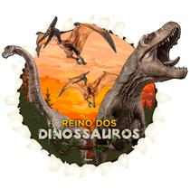 Painel de Aniversário Gigante Reino dos Dinossauros 99cm - Regina