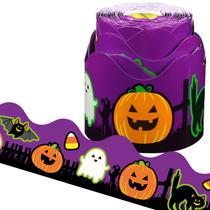 Painel de borda de quadro de avisos com design fofo de Halloween de 21 m