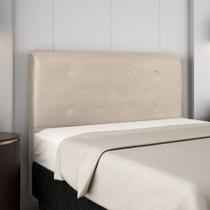 Painel de Cabeceira Sofie 140cm Casal Bege - Bela Móveis Painel de Cabeceira Sofie 140cm Casal Bege - Bela Móveis
