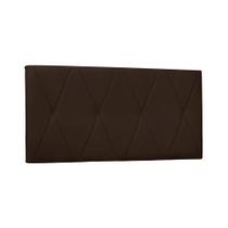 Painel de Cama 140cm Ancona Suede Café - Lucadi Home