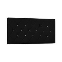 Painel de Cama 160cm Paris Suede Preto - Lucadi Home