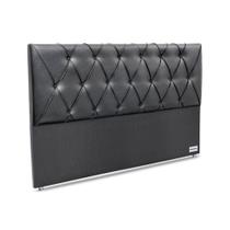 Painel de Cama Box Estofada 195 Murat Facto Gray King 195 - Courano Cinza - Ortobom