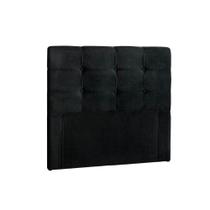 Painel de Cama Box Estofada Clean Plus Solteiro - Suede Preto - Simbal