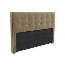 Painel de Cama Box Estofada King CAB010 Suede Bege - Kappesberg