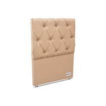 Painel de Cama Box Estofada Murat Facto Clean Solteiro - Courano Bege - Ortobom