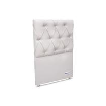 Painel de Cama Box Estofada Murat Facto White Solteiro - Courano Branco - Ortobom Painel de Cama Box Estofada Murat Facto White Solteiro - Courano Branco - Ortobom