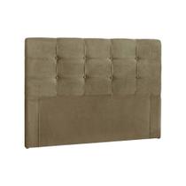 Painel de Cama Box Estofada Queen Clean Plus Suede Bege - Simbal