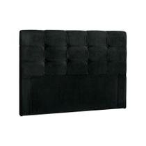 Painel de Cama Box Estofada Queen Clean Plus Suede Negro - Simbal Painel de Cama Box Estofada Queen Clean Plus Suede Negro - Simbal
