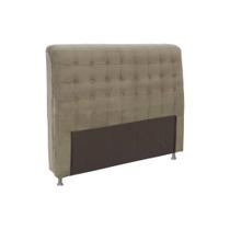 Painel de Cama Box Estofada Queen Dama Plus Suede Marrom Taupe - Simbal Painel de Cama Box Estofada Queen Dama Plus Suede Marrom Taupe - Simbal