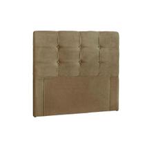 Painel de Cama Box Estofada Solteiro Clean Plus Suede Marrom Taupe - Simbal