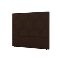 Painel de Cama Box Estofada Solteiro Lima Plus Veludo Cacau - Simbal