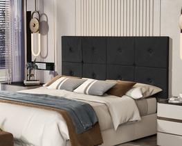 Painel de Cama Casal 1,40 Ferrari cor Preto - Comprar moveis para sua casa