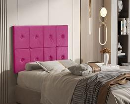 Painel de Cama Solteiro 0,90 Ferrari cor Pink