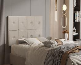 Painel de Cama Solteiro 0,90 Ferrari Plus cor Bege - Comprar Moveis para sua Casa
