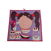 Painel de Carinhas Menina Expressões Faciais Brinquedo Educativo Painel de Carinhas Menina Expressões Faciais Brinquedo Educativo