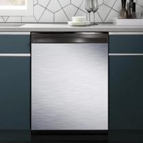 Painel de cobertura magnética para lava-louças MLGB em aço inoxidável prateado