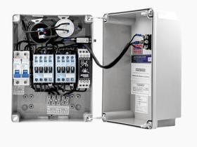 Painel de Comando Leão 1,5cv Monofásico 220v com acionamento por partida direta Painel de Comando Leão 1,5cv Monofásico 220v com acionamento por partida direta