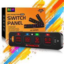 Painel de comutação Auxbeam AS-R40 RGB Slim 4 Gang 12-24V à prova d'água