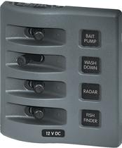 Painel de comutação Blue Sea Systems WeatherDeck 4305 12V DC Painel de comutação Blue Sea Systems WeatherDeck 4305 12V DC