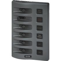 Painel de comutação Blue Sea Systems WeatherDeck 4306 6 Pos 12V Painel de comutação Blue Sea Systems WeatherDeck 4306 6 Pos 12V