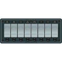 Painel de comutação eletrônico Blue Sea Systems 8261 12V 8 posições Painel de comutação eletrônico Blue Sea Systems 8261 12V 8 posições