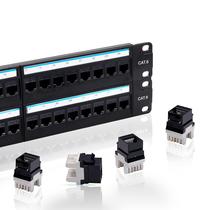 Painel de conexão Lysymixs Cat6 48 portas com Keystone RJ45 19" Painel de conexão Lysymixs Cat6 48 portas com Keystone RJ45 19"