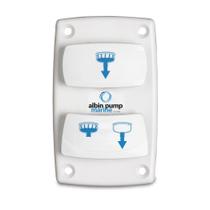 Painel de controle para banheiro elétrico silencioso Albin Pump Marine Painel de controle para banheiro elétrico silencioso Albin Pump Marine