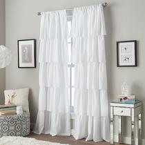 Painel de cortina Curtainworks Flounced Ruffle 160x160cm branco