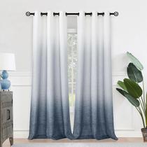 Painel de cortina de janela Central Park Ombre Linen Rayon Blend Painel de cortina de janela Central Park Ombre Linen Rayon Blend
