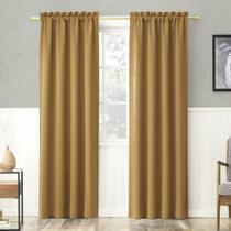 Painel de cortina Sun Zero Easton Energy Saving Blackout Gold Painel de cortina Sun Zero Easton Energy Saving Blackout Gold