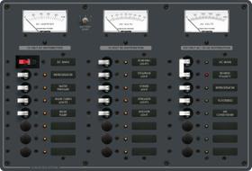 Painel de Distribuição AC 6 Pos. DC + 15 Pos. Blue Sea 8184