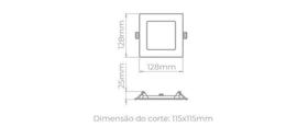 PAINEL DE EMBUTIR ECO 6W 400lm STH9951Q40 STELLA PAINEL DE EMBUTIR ECO 6W 400lm STH9951Q40 STELLA