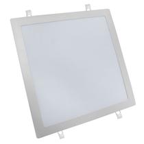 Painel de Embutir Quadrado Lâmpada Plaflon LED 24W 100/240V Bivolt Luz Branca - Luminária para Forro