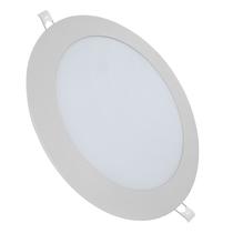 Painel de Embutir Redondo Lâmpada Plaflon Circular LED 12W 100/240V Bivolt Luz Branca - Luminária para Forro