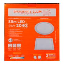 Painel de embutir Slim LED quadrado 24w 6500k - LLUM BRONZEARTE