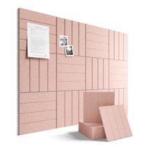 Painel de Feltro Fluxynara 12 Peças 122x91cm Rosa Painel de Feltro Fluxynara 12 Peças 122x91cm Rosa