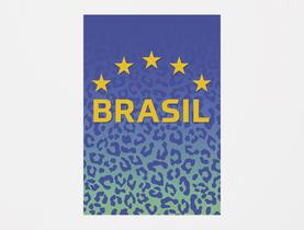 Painel De Festa 3d Vertical 1,50 x 2,20 - Camiseta do Brasil Copa 015