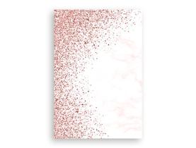 Painel De Festa 3d Vertical 1,50 x 2,20 - Efeito Glitter Rose com Mármore 042
