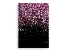 Painel De Festa 3d Vertical 1,50 x 2,20 - Fundo Preto com Efeito Glitter Rosa e Dourado 03