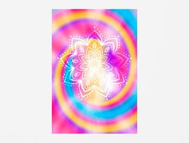 Painel De Festa 3d Vertical 1,50 x 2,20 - Tie Dye Mandala Hippie 02