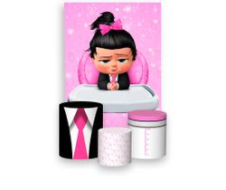 Painel De Festa 3d Vertical + Trio De Capa Cilindro - A Poderosa Chefinha Efeito Brilhos 08