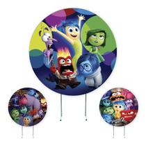 Painel de Festa Divertidamente, Painel Redondo, Painel de Festa Redondo,