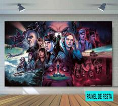 Painel de festa em stranger things 4 lona