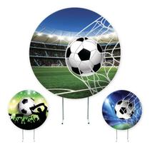 Painel de Festa Futebol, Bola ,Painel Redondo,Painel de Festa Redondo,Sublimado